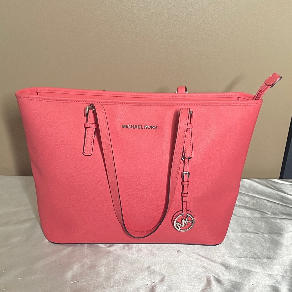 Michael Kors Coral Tote Bag